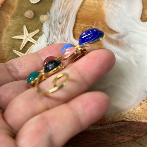 🖤Vtg Scarab brooch - Picture 5 of 10